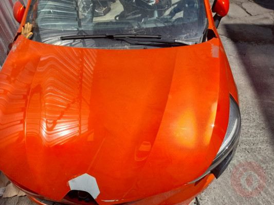 Renault Clio 5  Hatasız Orjinal Turuncu Komple Kaput Muayyer